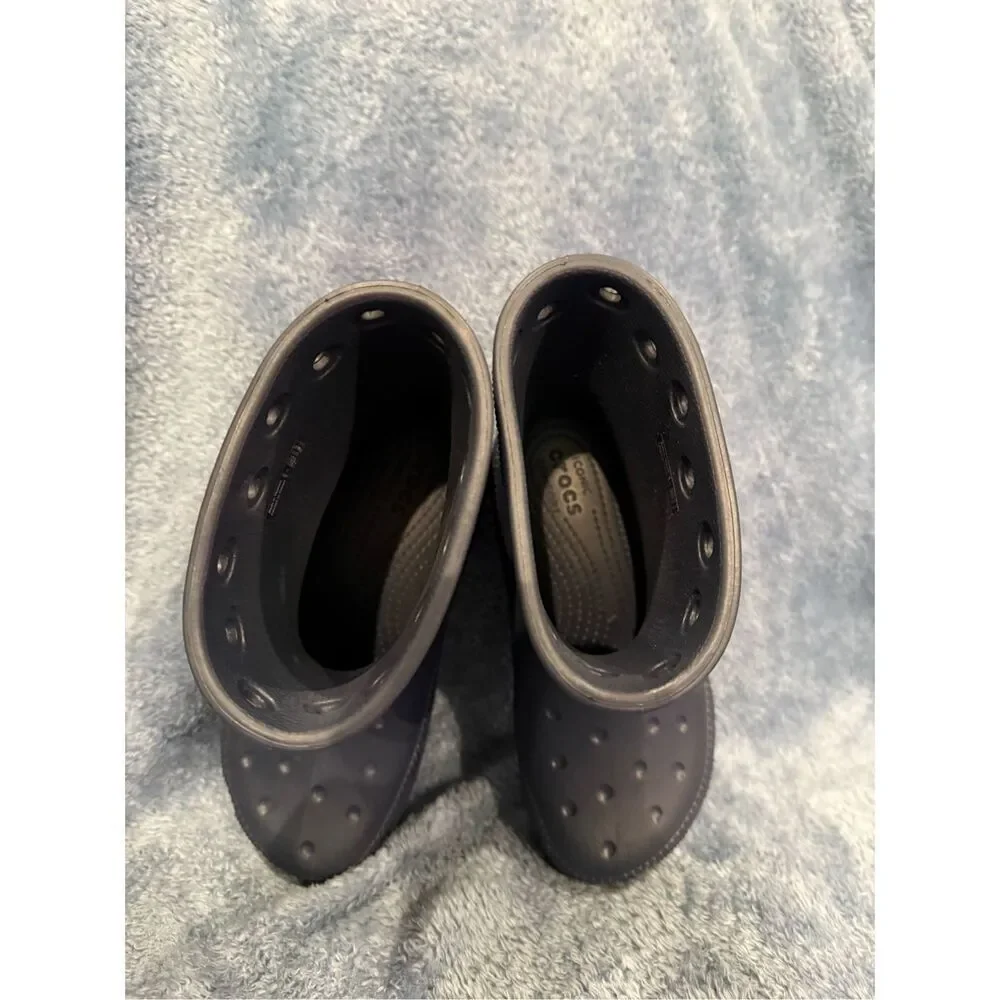 ✅Crocs navy rain boots child unisex